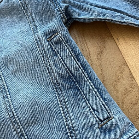 Anthropologie Mable Peter Pan Collar Denim Jacket - Picture 3 of 5